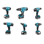 Новинка! КОМПЛЕКТ: Аккумуляторная дрель - шуруповерт Makita LXT 18В, Два аккумулятора 3 Ач, Зарядное устройство, кейс DDF453RFE