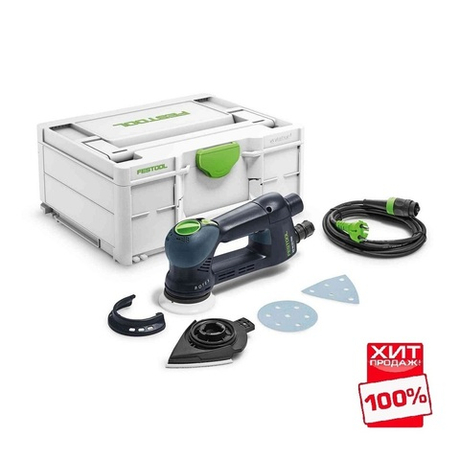 УСПЕЙТЕ КУПИТЬ ХИТ! Эксцентриковая шлифовальная машинка с редуктором, 2 шлифтарелки, в систейнере FESTOOL ROTEX RO 90 DX FEQ-Plus 576259
