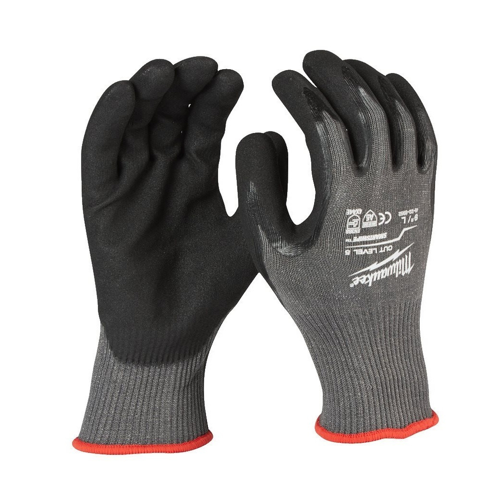 АКЦИЯ СИЗ! Перчатки 1 пара с защитой от порезов 5 уровень размер 11 / XXL CUT LEVEL 5 GLOVES MILWAUKEE 4932471427