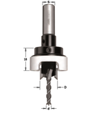 Сверло с зенкером и ограничителем 90гр HW Z2/2 S 10 X 25 D 4 / 12 RH CMT 515.412.11A