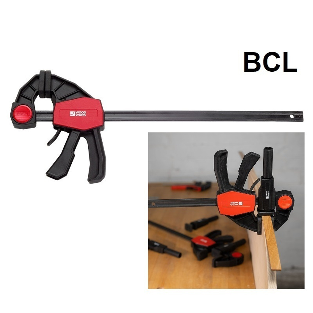 Струбцина быстрозажимная 150 х 65 мм усилие 70 кг Woodwork BCL-1565