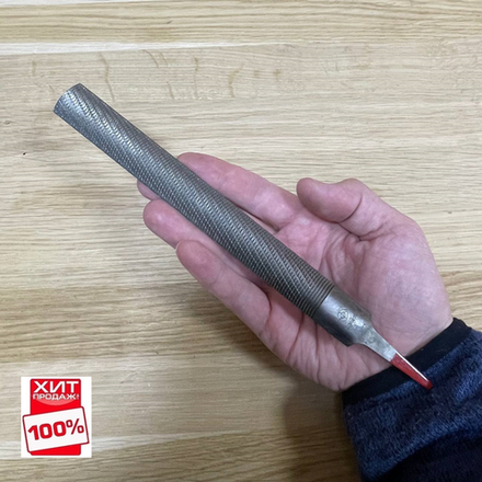 ХИТ! Рашпиль японский красный прямой полукруглый 200 х 20 мм шаг 1,6 мм Iwasaki Miki Tool М00010281