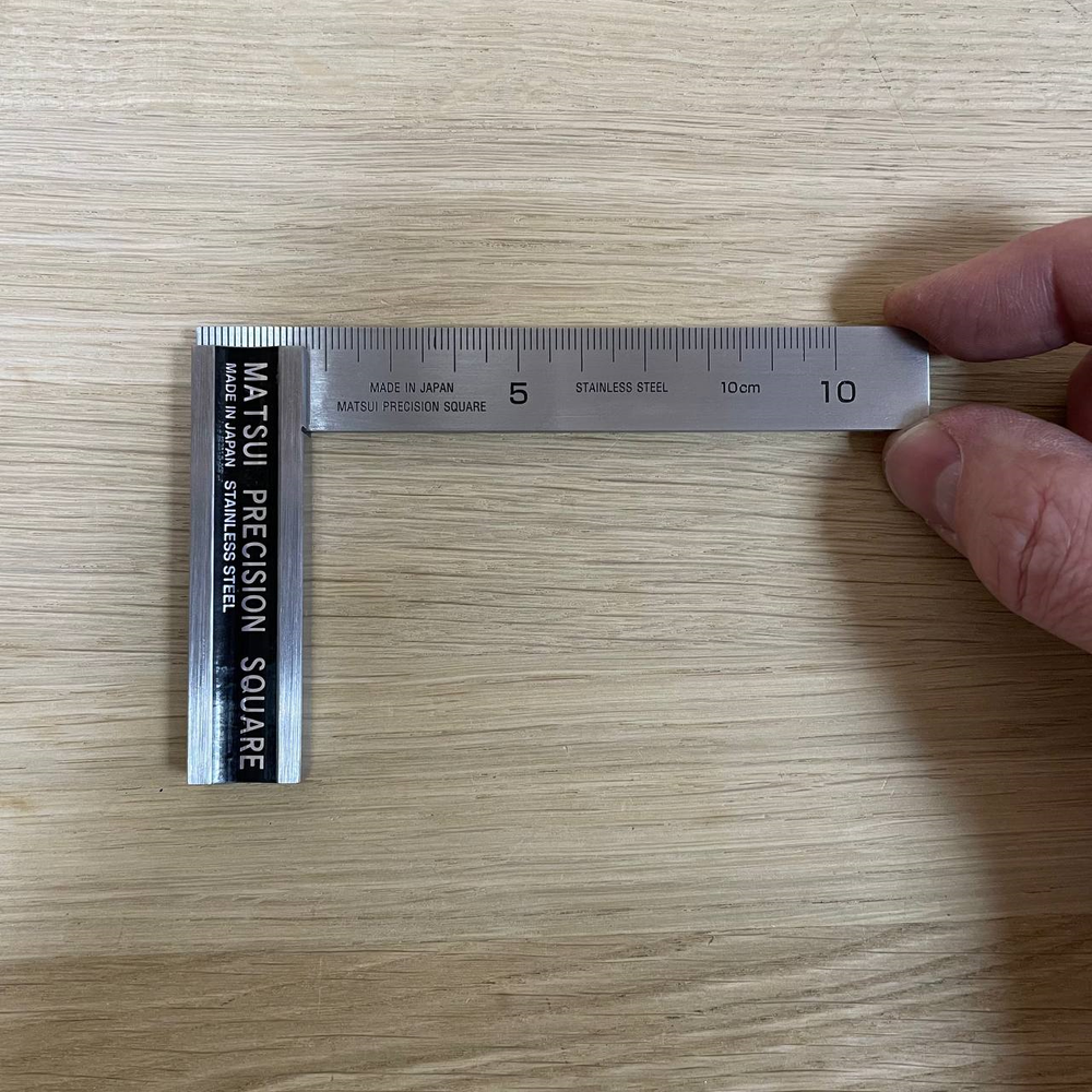 ХИТ! Угольник японский малый с упором с разметкой Matsui 100 мм 112 х 70 мм DICTUM 718635 М00018086