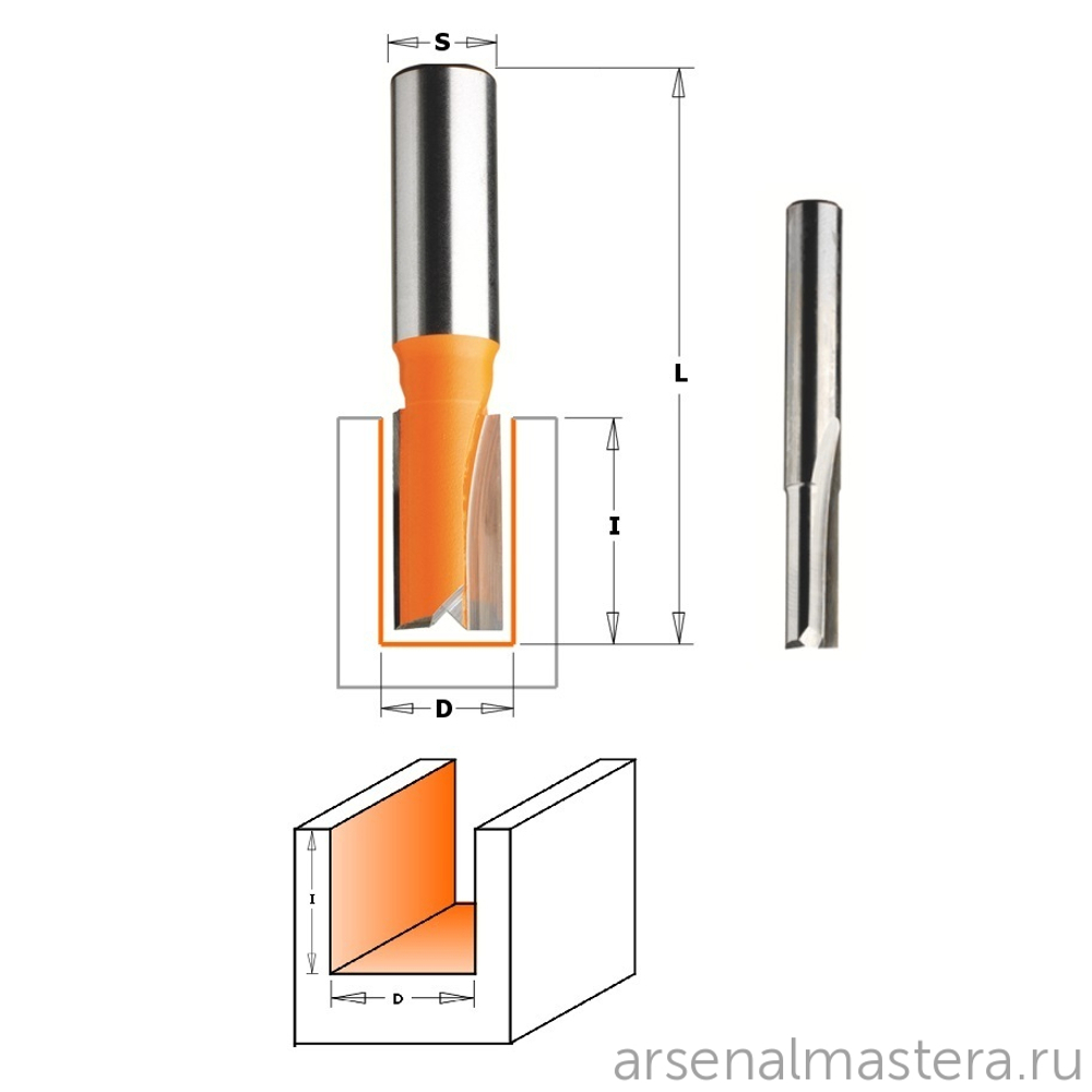 ХИТ! Фреза пазовая S8 D 15 x 20 x 57,2 CMT 911.150.11