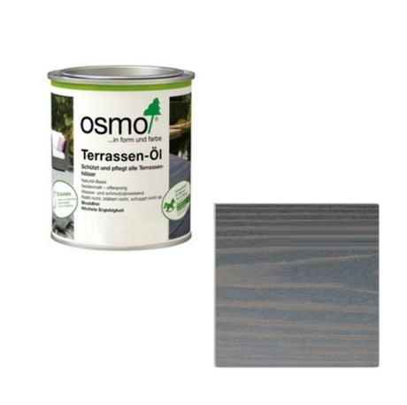 Новинка! Масло для террас и садовой мебели OSMO Terrassen-Öle 026 Серый кварц 0,22 л для наружных работ 026001