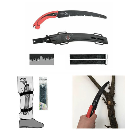 Новинка! Пила ручная садовая японская изогнутая гибридный зуб НОЖОВКА TAKAGI Sheath Pruning Saws Shark Saw 300 x 0,9 мм 7TPI с PTFE покрытием. Ножны в комплекте 107326