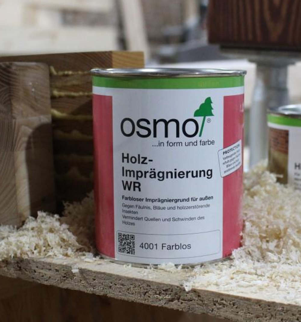 ХИТ! Защитная грунтовка для древесины для наружных работ Osmo 4001 антисептик 2,5 л Holz-Impragnierung WR Osmo-4001-2,5 13800002