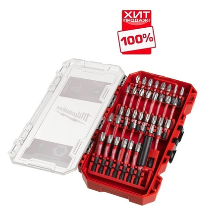 ХИТ! Набор ударных бит 38 предметов SHOCKWAVE GEN III в кейсе Milwaukee 4932492009
