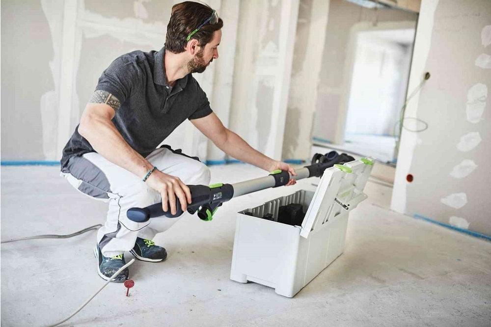 Шлифовальная машинка для стен и потолков FESTOOL PLANEX LHS 2 225/CTL 36-Set со светодиодной подсветкой, пылеудаляющий аппарат CTL 36 E AC PLANEX, в систейнере SYS3 XXL 337 576696