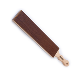 Новинка! Брусок для правки инструментов ПЕТРОГРАДЪ 430х70 мм, двустороний с рукоятью, чепрачная кожа 4 мм. Для финишной доводки остроты режущей кромки режущего инструмента М00025056