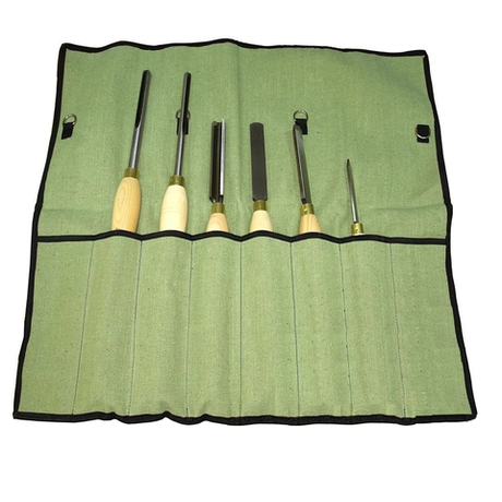 Подарочный комплект для токарных работ по дереву №2: Набор токарных резцов 6 шт. Robert Sorby N1 в сумке-скрутке М00017193 ПЛЮС Книга Художество токарное в совершенстве Автор Плюмье Ш. М00023542 N0104-2AM