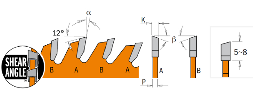 Новинка! Диск пильный ультратонкий поперечный рез CMT 136 x 20 (+10) x 1,5 / 1,0 18° 10° ATB + 8° SHEAR Z=36 272.136.36H