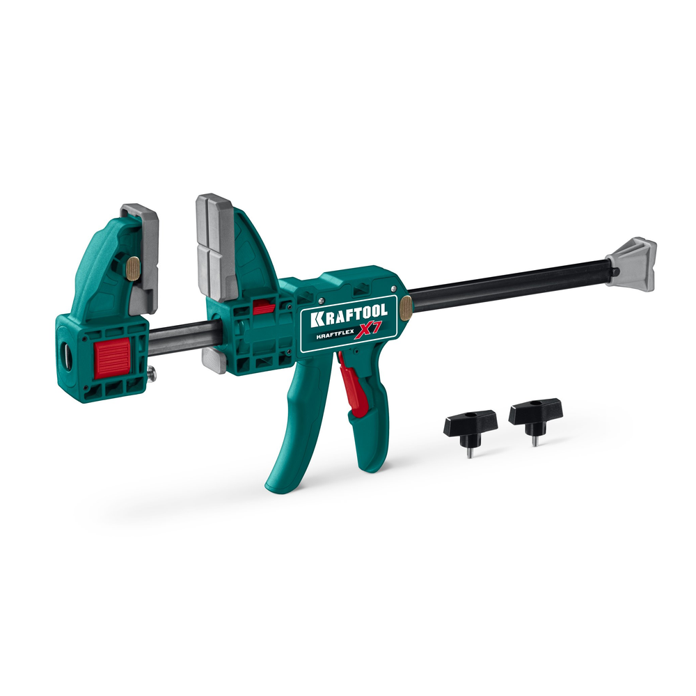 Новинка! Струбцина многофункциональная 7 в 1 быстрозажимная KRAFTOOL KRAFTFLEX X7 300, 300 х 85 мм 1,6 кН 32777-300