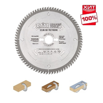 ХИТ! Диск пильный поперечное пиление 305 x 30 x 3,2 / 2,2 10 гр 15 гр ATB Z72 CMT 285.072.22M