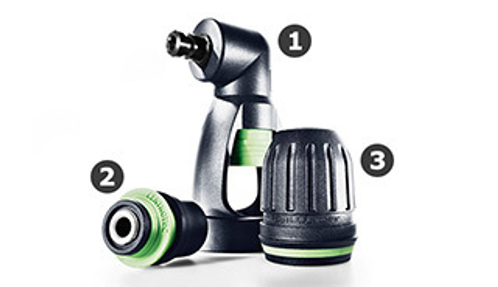 ХИТ! Аккумуляторная дрель-шуруповёрт FESTOOL CXS 10,8 В 2,6-Set с 2 шт Аккумуляторами, Устройством быстрозарядным ПЛЮС Насадка угловая 576093