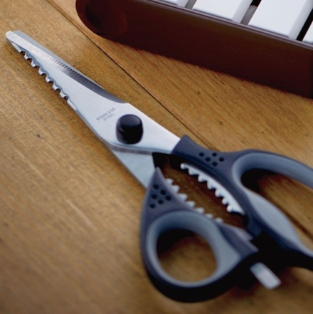 Кухонные ножницы серия Gracelove 2 нержавеющая сталь, многофункциональные рукоять пластик силикон Tojiro FC-419