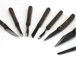 ХИТ! Набор японских резцов HIRO 9 штук в скрутке Miki Tool WCT-9 М00010265