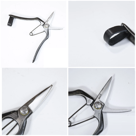 Японский секатор Dokan лезвие 50 мм / длина 190 мм, для работы одной рукой, обрезки цветов, травы и рассады М00021068