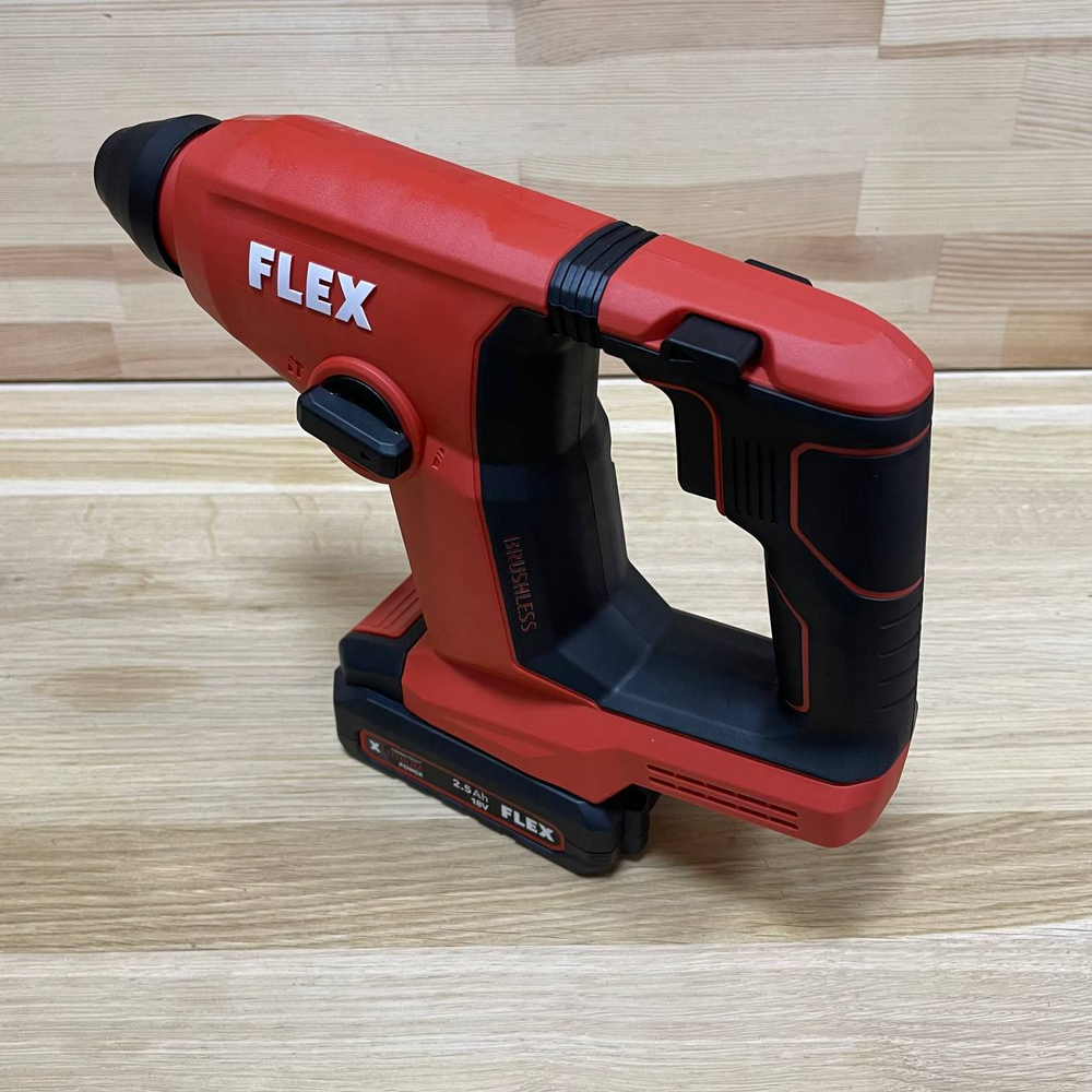 Новинка! Легкий аккумуляторный перфоратор FLEX FHE 1-16 18.0-EC TC 2.5/set два аккумулятора и зарядное устройство в кейсе 531312