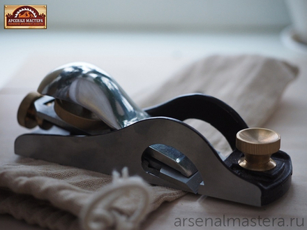 ХИТ! Рубанок торцовочный 165 мм лезвие 44,5 мм 12 градусов с открытыми бортами с регулируемым летком DICK (Dictum) 703408 М00011329