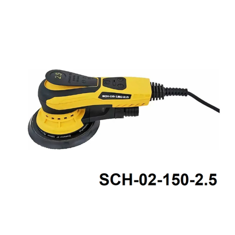 Новинка! Электрическая эксцентриковая шлифовальная машинка ручная Schtaer с пылеотводным шлангом и тормозом тарелки 220 В 0,35 кВт диск 150 мм эксцентрик 2,5 мм SCH-02-150-2.5