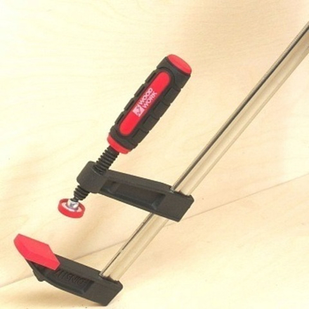 ХИТ! Струбцина из ковкого чугуна F- образная 500 х 80 мм Усилие прижима до 270 кг DIN5117 WOODWORK FCB-5080