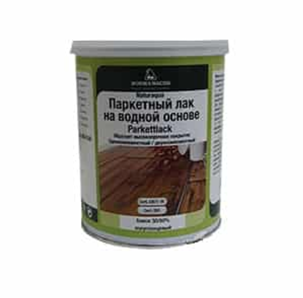 Лак паркетный водоразбавимый Parkettlack 1 л для внутренних работ Borma NAT4100
