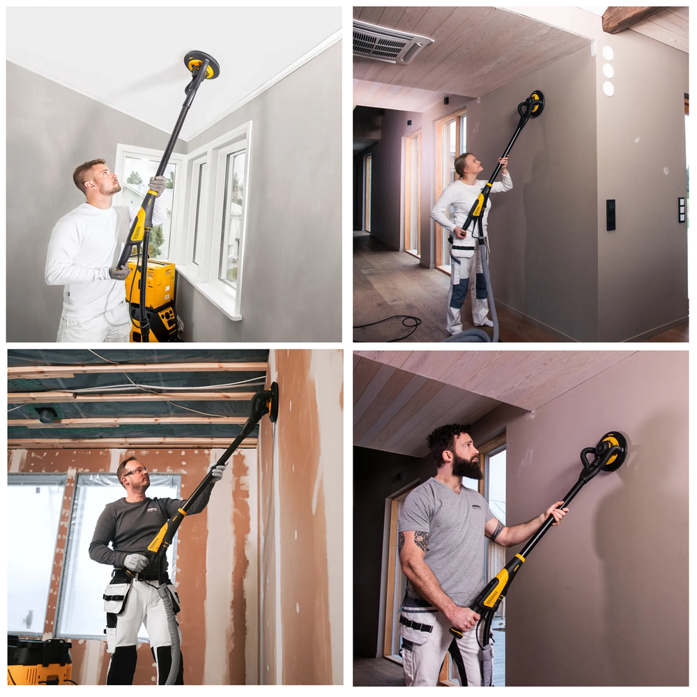 Новинка! Шлифовальная машина для стен и потолков Mirka LEROS pad screws Bag 950CV 225 мм орбита 5,0 с чехлом MIW9502022BA
