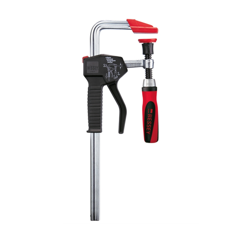 Новинка! Струбцина для работы одной рукой BESSEY EHZ 300/100, усилие 3.5 кН, двухкомпонентная рукоятка из пластика EHZ30-2K