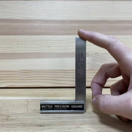 ХИТ! Угольник японский малый с упором с разметкой Matsui 100 мм 112 х 70 мм DICTUM 718635 М00018086
