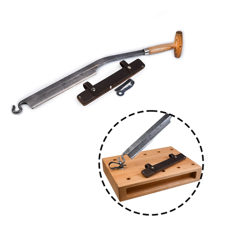 Новинка! Нож рычажный силовой ПЕТРОГРАДЪ модель Кивач, Для контролируемого съема большого количества материала при изготовлении деревянных кукс, мисок, корыт, посуды, скульптуры М00023005