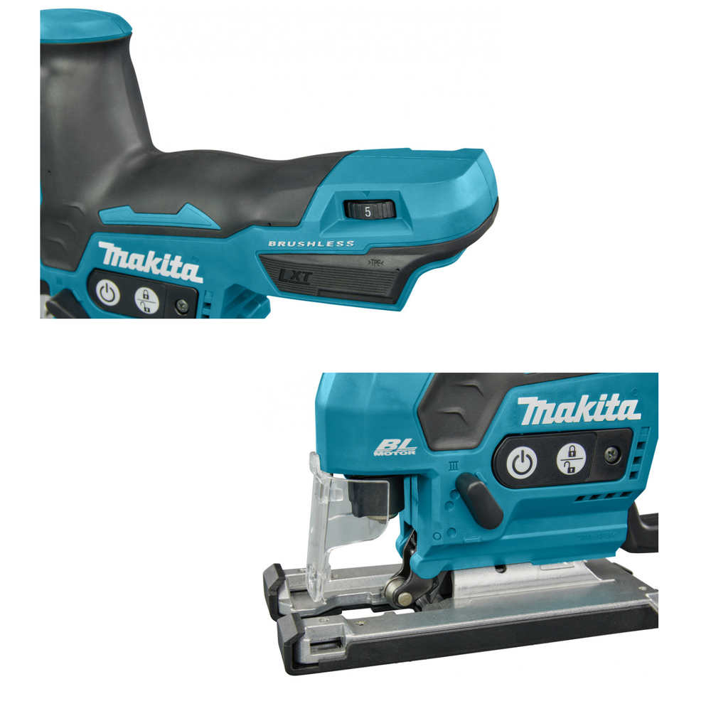 Новинка! Аккумуляторный лобзик Makita LXT BL 18В, 3-ступенчатый маятниковый ход пилки, Т-образная ручка DJV185Z