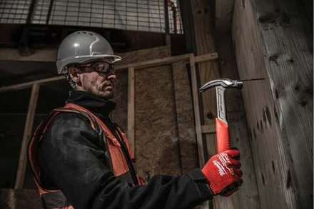 Молоток плотницкий 0.45 кг стальной с прямым гвоздодером Milwaukee 4932478653