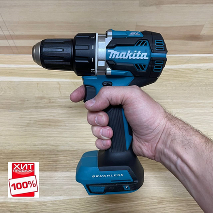 ХИТ! Аккумуляторная дрель - шуруповерт Makita 18 В, Max D сверления металл 13 мм, дерево 38 мм DDF484Z