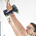 ХИТ! Аккумуляторная дрель-шуруповёрт FESTOOL CXS 10,8 В 2,6-Set с 2 шт Аккумуляторами, Устройством быстрозарядным ПЛЮС Насадка угловая 576093