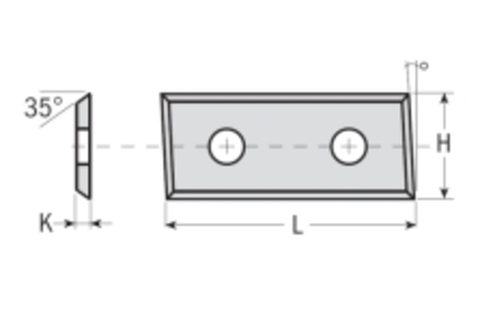 Фреза обгонная верхний подшипник сменные ножи HM Z2 S8 D 19 x 28,3 RH CMT 656.190.11