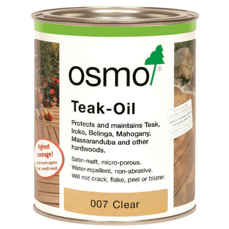 Масло для террас Osmo 007 для тика бесцветное 0,125 л Terrassen-Ole для наружных работ Osmo-007-0,125 11500003