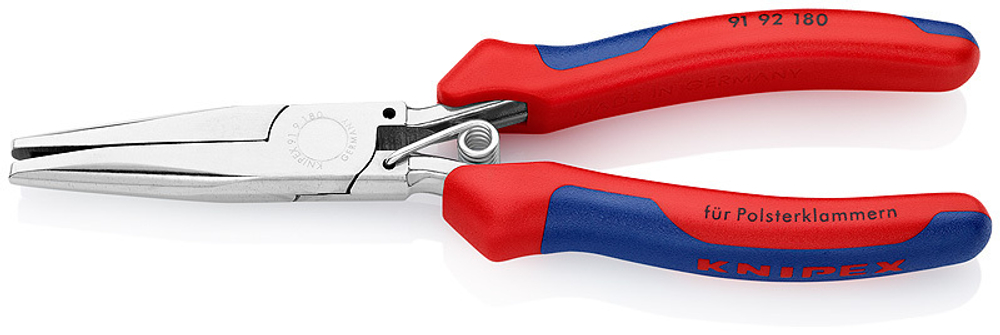 Клещи 185 мм для обивочных скоб 91 92 180 KNIPEX KN-9192180