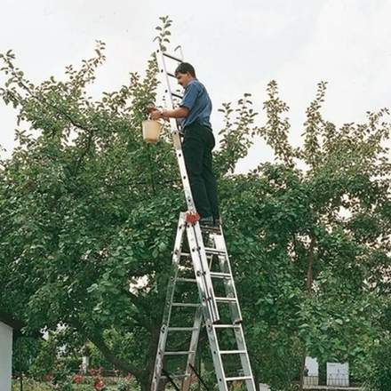 ХИТ! Трехсекционная универсальная лестница из 3-х частей KRAUSE MONTO TRIBILO 3 х 8 129666