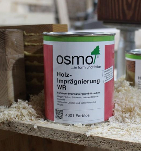 Новинка! Защитная грунтовка Osmo Holz-Impragnierung WR 4001 антисептик 0,22 л для древесины для наружных работ 13800005_2