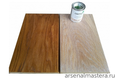 Цветное масло с твердым воском Osmo 3040 Белое 2,5 л Hartwachs-Ol Farbig слабо пигментированное для внутренних работ Osmo-3040-2.5 10300022