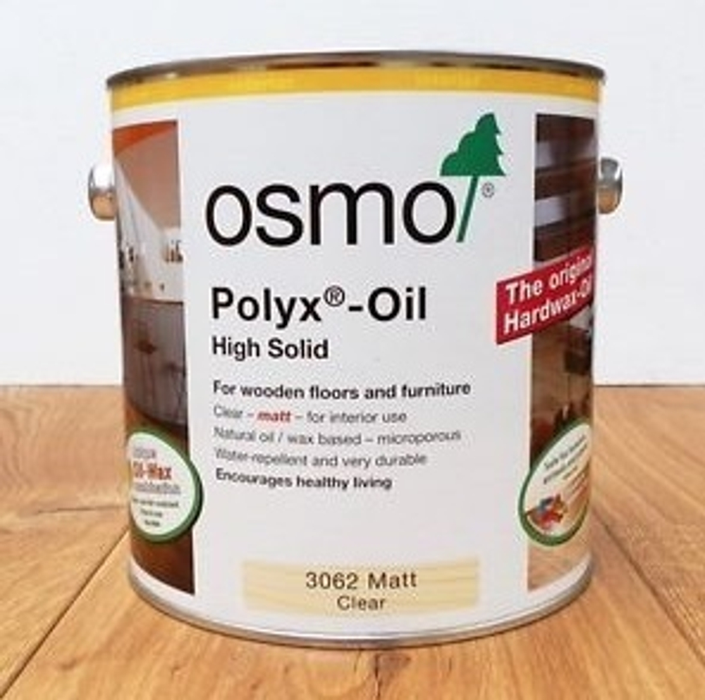 СУПЕР ХИТ! Масло с твердым воском Osmo 3062 бесцветное матовое 2,5 л Hartwachs-Ol Original для внутренних работ Osmo-3062-2.5 10300050
