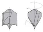 Сверло HW для присадочного станка 8 x 35 x 70 Z2 плюс 2 S 10 x 30 RH CMT 311.080.11