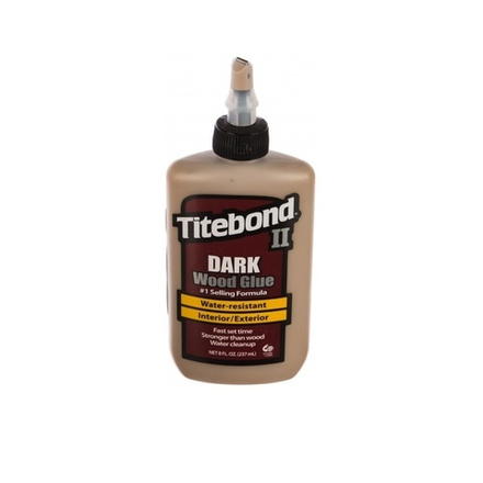 Клей Dark Wood Glue столярный темный 237 мл для темных пород дерева Titebond ТВ3703