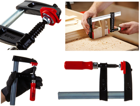Новинка! Струбцина чугунная BESSEY 120 / 60, 5.5 кН деревянная ручка BE-TPN12BE