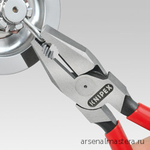 Новинка! Плоскогубцы комбинированные особой мощности KNIPEX 180 мм (ПАССАТИЖИ силовые) фосфатированные, 2-комп. ручки в блистере KN-0202180SB