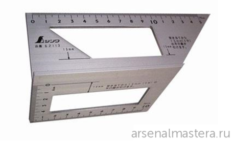 ХИТ! Шаблон угловой трехмерный Shinwa 169 х 63 х 73 мм 62113 М00003452