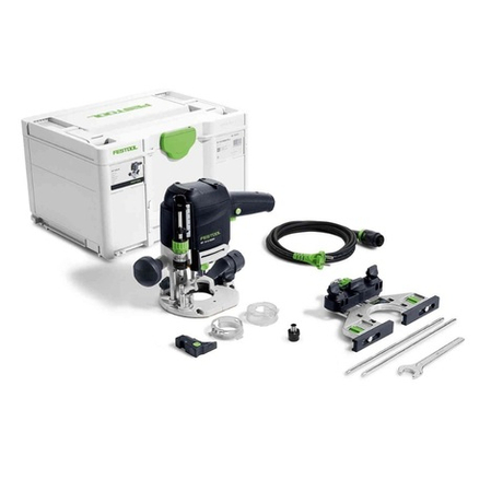 Комплект OF 1010 REBQ-Plus FESTOOL Вертикальный фрезер OF 1010, боковой упор, устройство для установки на шину - направляющую в систейнере Sys3 578005