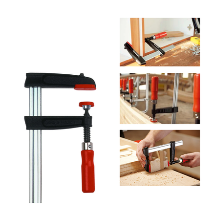 АКЦИЯ ДЕКАБРЬ 2025! Струбцина из ковкого чугуна BESSEY TPN 400 х 175 мм, 5,5 кН с надежной деревянной ручкой BE-TPN40BE