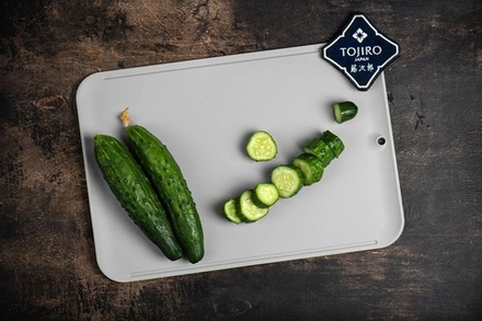 Доска разделочная кухонная био - пластик с антибактериальным покрытием 348 х 238 мм NON-SCRATCH Hatamoto Tojiro JH-341LG